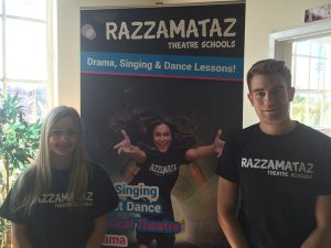 Nick and Gemma, young Principals of Razzamataz Sutton Coldfield 