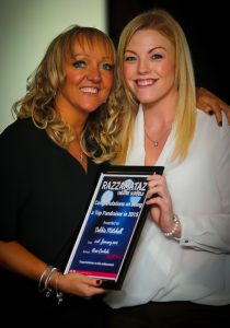 Award-winning Debbie, Principal of Razzamataz Carlisle with Founder Denise 