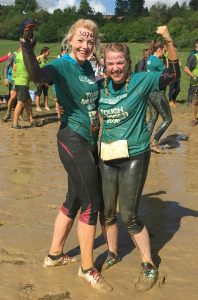 Debbie is a committed fundraiser for our charity Future Fund. Here she is at Tough Mudder 