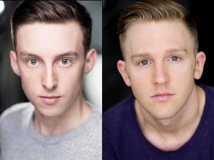 Hamilton cast member and Medway alumni Robson Broad (left) and West Cumbria alumni Peter Houston who has been in Matilda and is about to join Robson in Hamilton