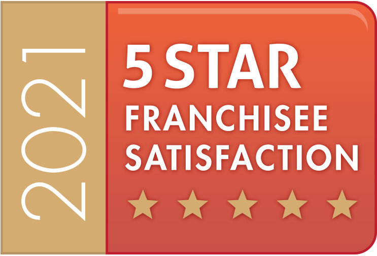 Winners of the 5 star franchisee satisfaction award 2021