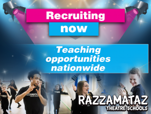 Teacher opportunities at Razzamataz Theatre Schools